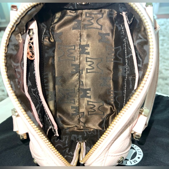 Metro City Handbag Pink Small Boston Bag Satchel Purse Lock Leather Speedy Gift - Picture 9 of 13